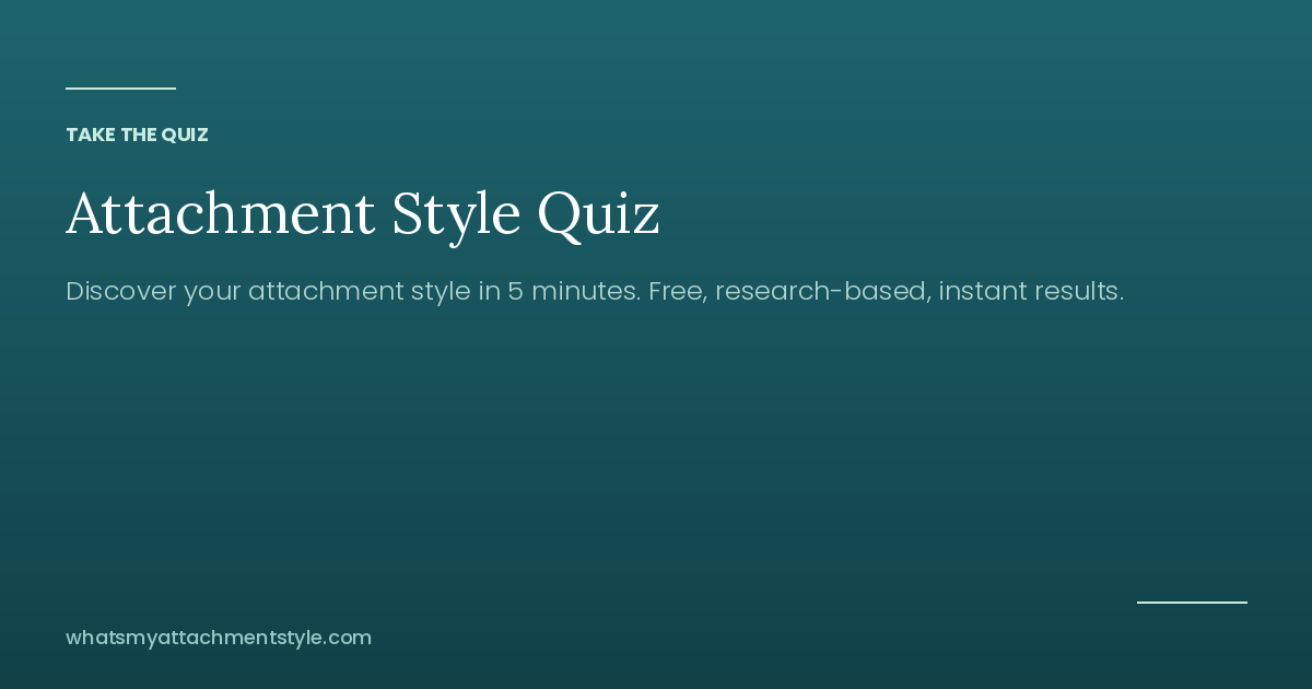 Attachment Style Quiz (Free) — What's Your Type? 5-Min Test